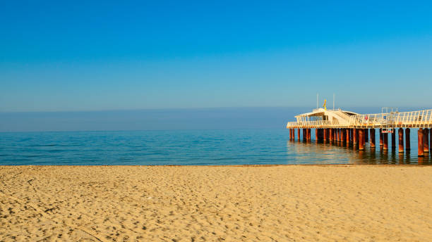 Il Pontile visto dalla spiaggia di Lido di Camaiore
