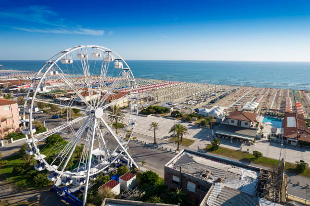 Vista panoramica su Lido di Camaiore e la spiaggia della Versilia